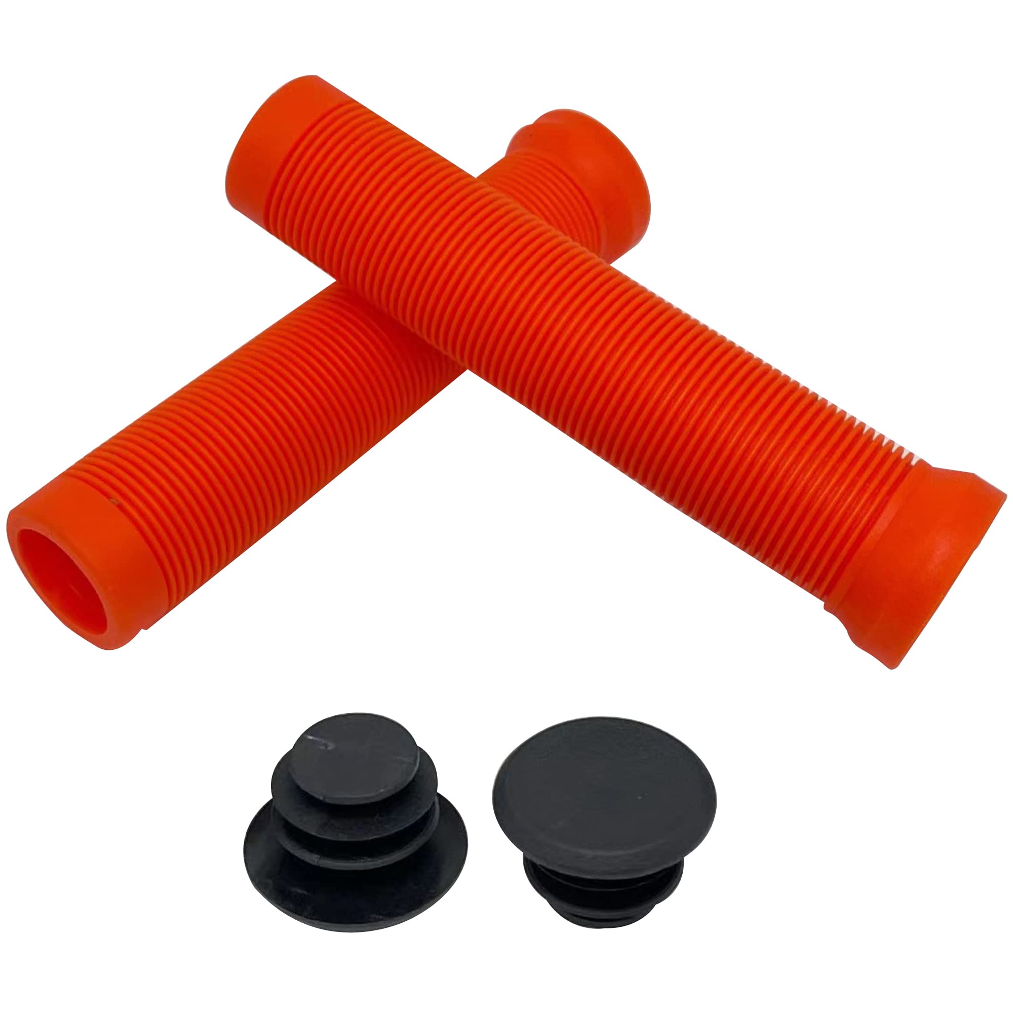 Wress Bike Handlebar Grips - BMX MTB Mountain Bike Handle Grip - Lightweight and Ergonomic Grip for Scooter, Bicycle, Urban Bike. (Orange)