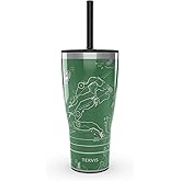 Tervis Traveler Golf - Course Map Triple Walled Insulated Tumbler Travel Cup Keeps Drinks Cold & Hot, 30oz with Straw Lid, Stainless Steel