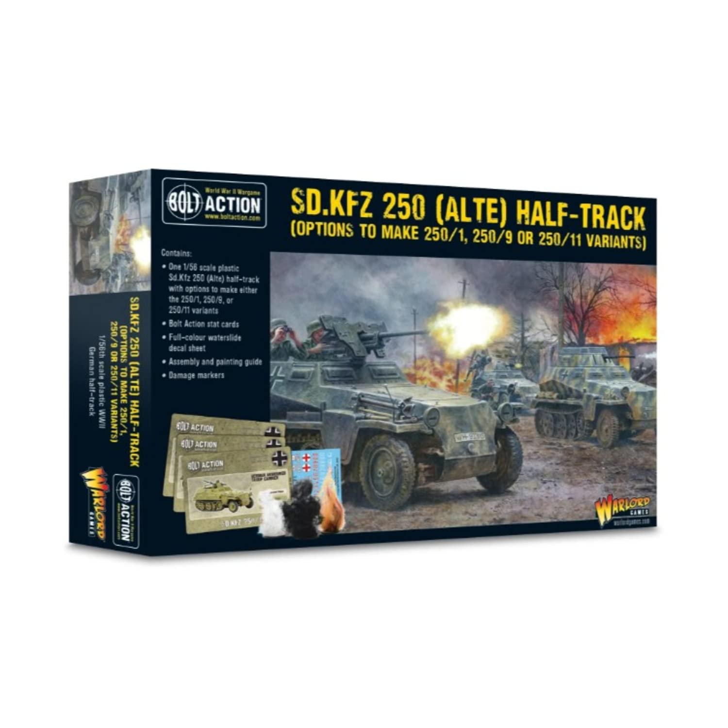 Warlord Games Bolt Action Sd.Kfz 250 Half-Track (Options for 250/1, 250/9 & 250/11 Variants)