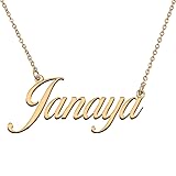 HUAN XUN Customized Custom Simple Any Name Necklace
