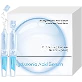 30PCS Ultra Hydrating Serum 3% - Hyaluronic Acid Smoother Face Serum, Enriched Hyaluronic Acid, Collagen, Vitamin E Moisturizing, Plump, Fine Lines, Wrinkles, Repair for All Skin