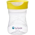 b.box Toddler Training Cup: Free Flow Opening, Great Transition from Sippy to Big Kid Cup. BPA Free, Dishwasher safe. Ages 12+ months (Lemon, 8oz)