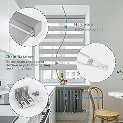 KCO Zebra Blinds for Windows, Dual Layer Roller
