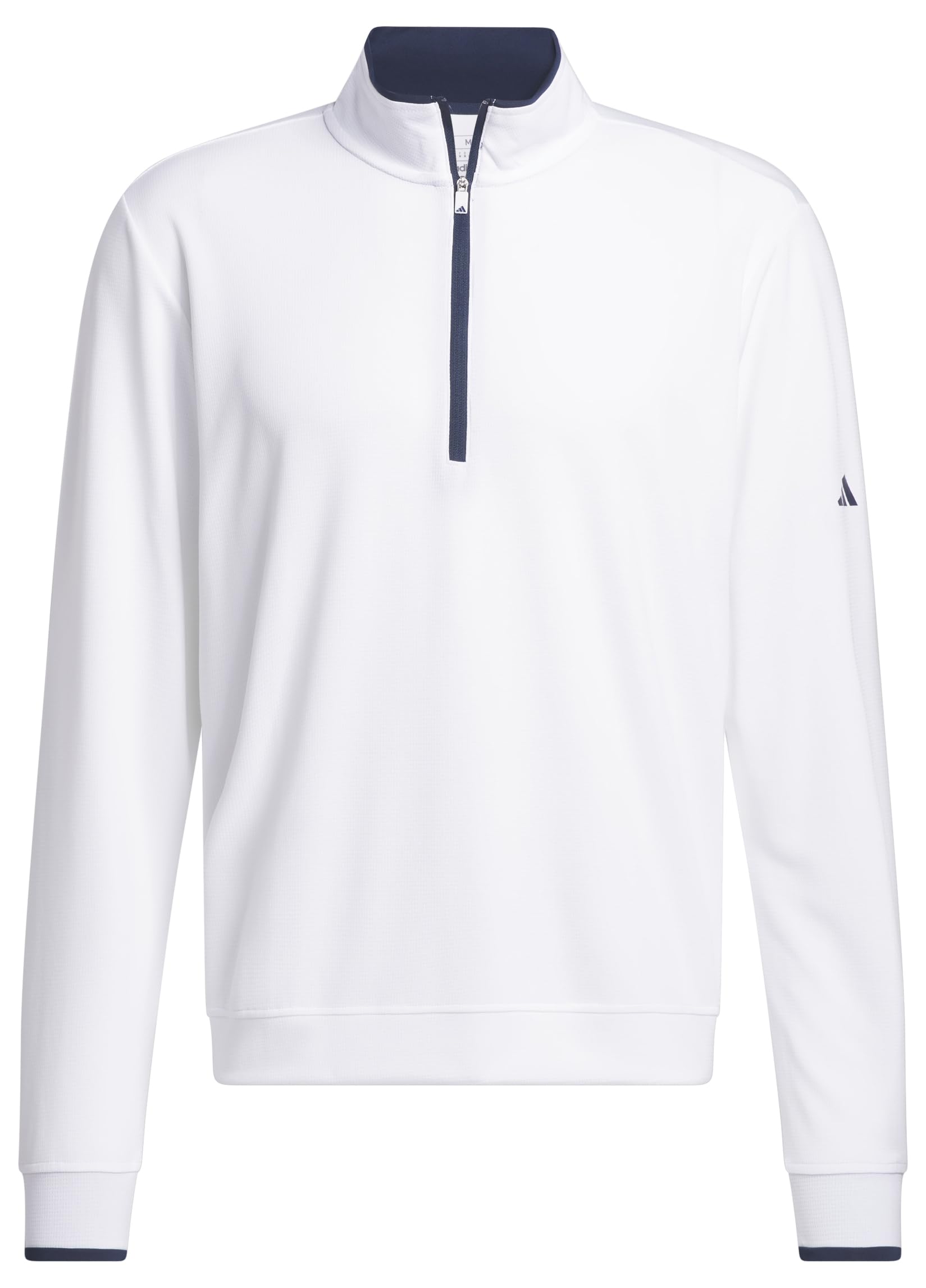 adidas Men's Lightweight Half-Zip Top, white, S