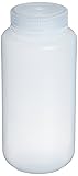 Nalgene 2103-0008 Wide-Mouth Bottle, LDPE, 250mL