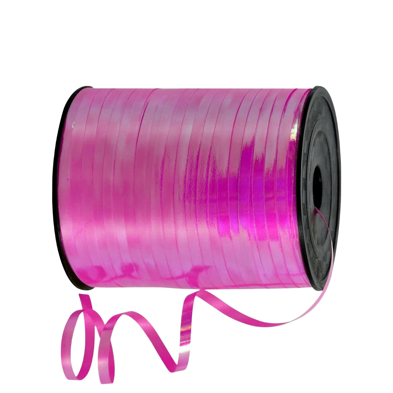 Ballons Ribbons (Rose Red, Rainbow) Hot Pink Ribbon for Balloon,500 Yards Iridescent Curling Ribbon Sting for Balloons Ribbon,5mm Balloons String Ribbons for Gift Wrapping