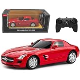 RASTAR 40100 1/24 RC Car Mercedes-Benz SLS AMG with 2.4G Remote | Officially Licensed, Ideal Gift, 2.4G Remote, Independent Suspension, RC Car Model for Play &amp; Display