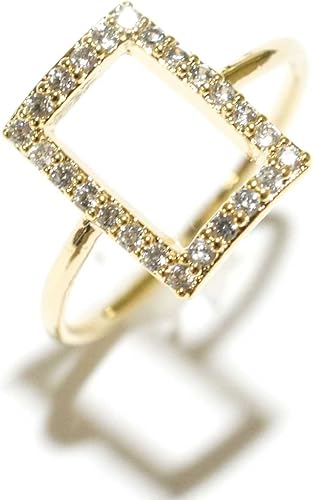 Amazon Over Rag モチーフデザインジルコニアリング レディースリング リング 可愛い プチプラ ジルコニア指輪 ゴールド レディース リング 大人可愛い 女子会 大人可愛い ブロガー 17春夏 タイプ A リング 通販