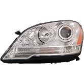 HEADLIGHTSDEPOT Headlight Compatible With Mercedes-Benz M Class 2008-2011 Halogen CAPA Certified Left Driver Side