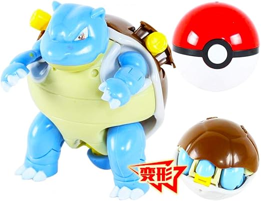 Amazon ポケモン ポケットモンスター 変形おもちゃ 贈り物 水タガメ ロボット 子ども向けフィギュア ホビー