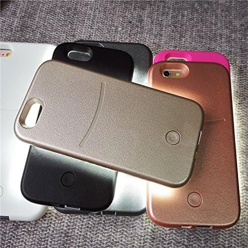 PRISTINE TECH S6 Edge Samsung Galaxy LED Selfie the Smartphone Case that Lights up Your Face/Life - Gold