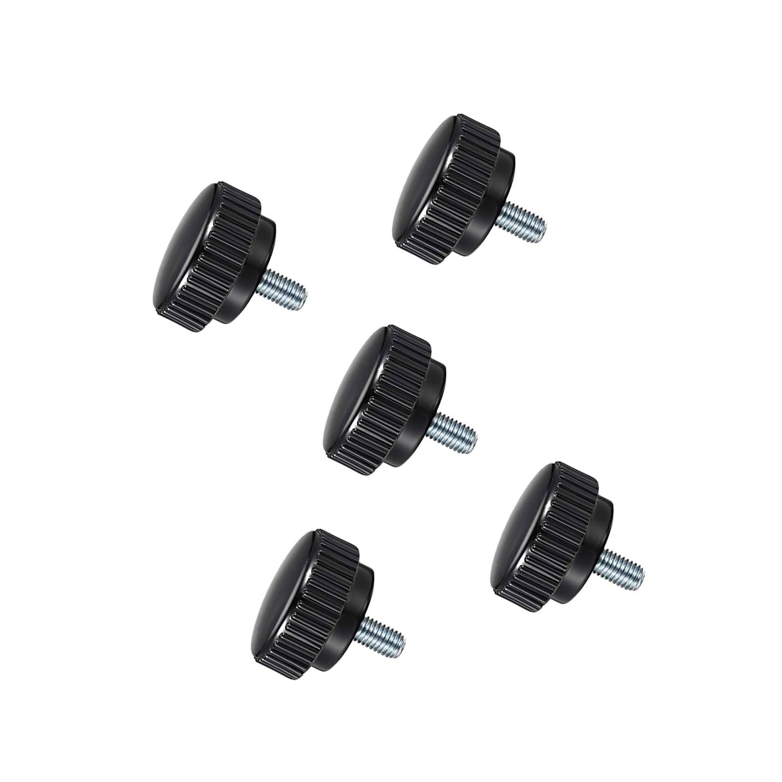 MACHSWON Knurled Clamping Knobs Grip Thumb Screw on Type for Saw, Drill Press, Lathe and Routing jigs Male Thread Knurled Clamping Knobs M8 x 15mm 5pcs — image 1