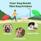 Nobleza 2 Pack Large Natural Rubber Frisbee 20 cm Red Green Dog Flying Disc view 5