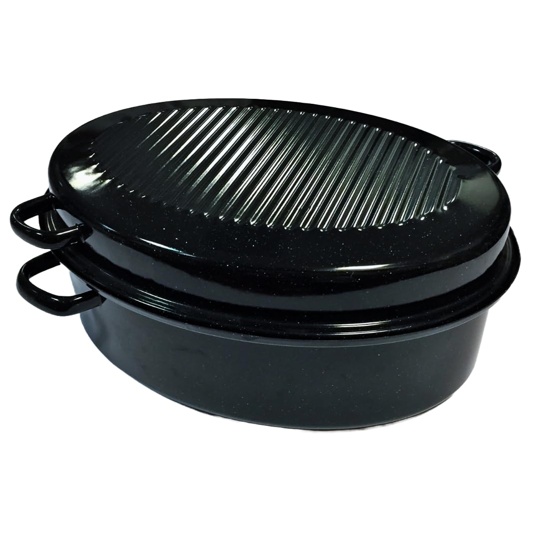 Kochstar Roasting Pan Oval 42Cm without Ring, Black