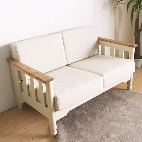 Amazon ソファ 二人掛け 白 手作り フレンチカントリー家具ナチュラル 北欧カントリー風 カントリー調 Ts 1701 2pwh ソファ カウチ オンライン通販