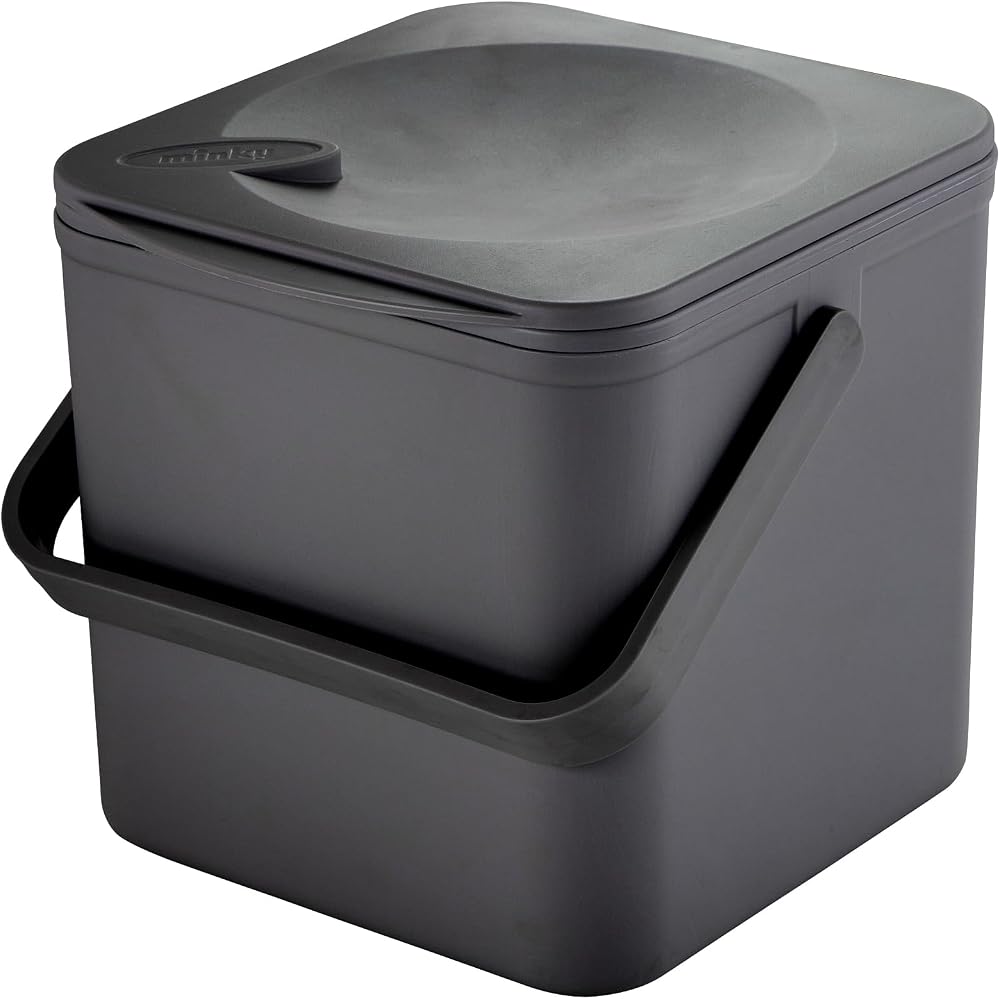 Minky 3.5L Caddy Kitchen Waste Bin Multitask Storage UK Made Black