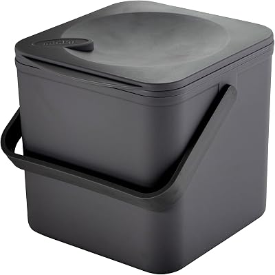 Minky 3.5L Caddy Kitchen Waste Bin Multitask Storage UK Made Black