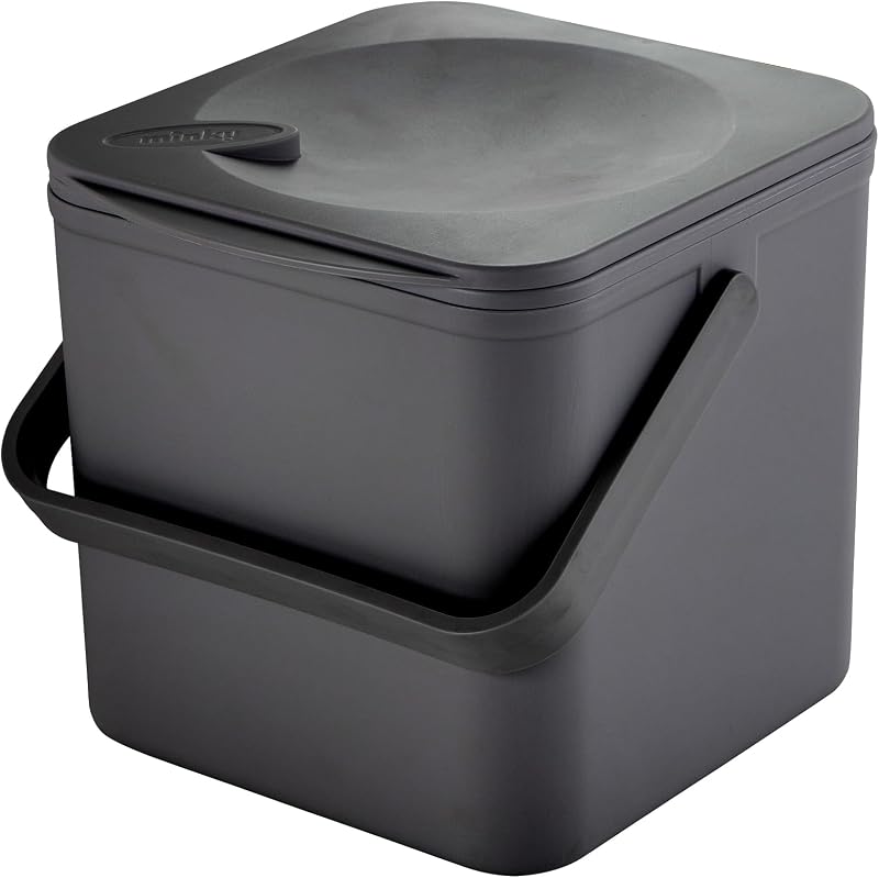 Minky 3.5L Caddy Kitchen Waste Bin Multitask Storage UK Made Black