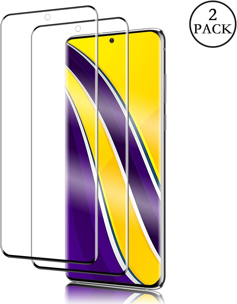 Galaxy S20 Plus Screen Protector, RUAN [2 Pack] Full Coverage Screen Protector,HD Clarity,Case Friendly,Anti Scratch, Curved Edge, Touch Screen Accuracy Film for Samsung Galaxy S20 Plus(6.7 Inch)[5G]