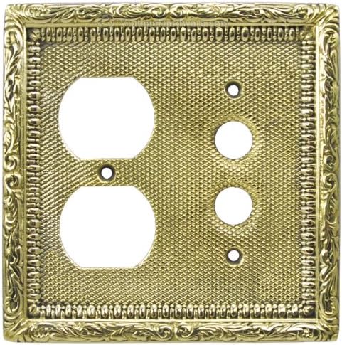 Victorian Recreated Plug & Push Button Switch Plate Cover (L-W15)