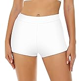 Bellecarrie Women's Swim Shorts High Waisted Bathing Suit Bottoms Tummy Control Swim Boyshorts Full Coverage Boardshort