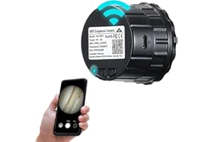 YWYLL WiFi Telescope Eyepiece Camera 4MP Electronic Eyepiece for 24mm-50mm Optical Telescope and Microscope Support 32GB Video Recording