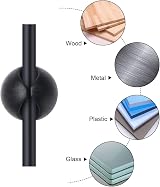 URAQT Cable Clips Holders 20 Pcs 4 Sizes Desk Cable Management Black view 3