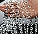 VOVOV 20FT Clear Crystal Garland Chandelier Octagon Beads Chain Beaded Trim