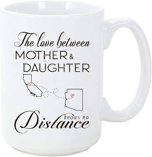 the love between a mother and daughter knows no distance mug
