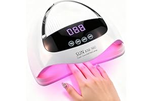 BEENLE 500W UV LED Nail Lamp, 90 LEDs Gel Nail Dryer for Fast Curing with LCD Display, 4 Timer Settings & Auto Sensor, Salon-Grade Nail Light for Home and Nail Salon Use