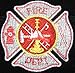 Front Low Back Seat Covers Set - Fire Fighter Firefighters Maltese Cross Fire Department Custom Logo