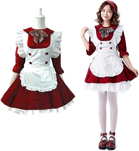 Amazon Galsang アリス風 メイド服 コスプレ Lolita コスプレ衣装 かわいい アキバ コスチューム アニメ 森ガール ワンピース 仮装 学園祭 カフェ レディース コスプレ 仮装 通販