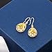 Gem Stone King 14.00 Cttw Citrine Quartz Teardrop Dangle Earrings For Women | 925 Sterling Silver | Gemstone Birthstone | Pear Shape 16X12MM