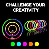 SHATCHI Glow Sticks 200Pcs 20cm Neon Party Bracelets Necklaces Connectors view 8
