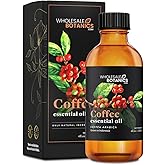 Coffee Essential Oil by Wholesale Botanics - Premium Grade Essential Oil | for Aromatherapy, Soaps, Lotions, & Candles | Vegan & Cruelty Free (4 Fl.Oz.)