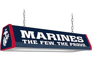The Fan-Brand Military US Marine Corps: Modern Crest Navy- Standard Pool Table Light - Sports Team Bar Sign Décor: Home, Dorm, Garage, Office, Fan Cave