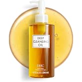 DHC Deep Cleansing Oil, Makeup Remover, Gentle Oil Cleanser, 6.7 oz | Facial Cleansing Oil, Blackhead Remover, Cleanses without Clogging Pores, Residue-Free, Fragrance and Colorant Free