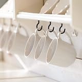 Sricam 100 Pack Cup Ceiling Hooks Vinyl Coated 1-1/4 in Black view 6
