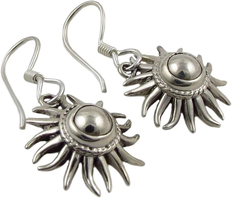 Sterling 925 Silver Sun Earrings Amazon.co.uk Jewellery