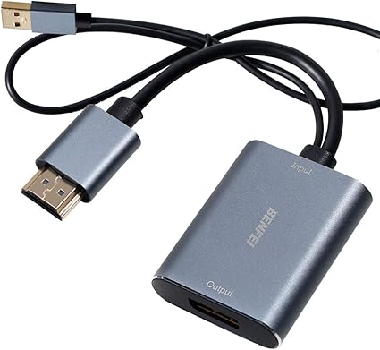 Amazon Co Jp Hdmiからdisplayport Benfei Hdmiからdisplayportアダプターの解像度最大4k 60hzラップトップ Xbox 360 One Ps4 Ps3 Hdmiデバイスと互換性 Hdmi入力からdisplayport出力 家電 カメラ