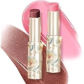 CATKIN Glossy Lip Balm Ultra Hydating Glow Lip Tinted Jelly Plump Melting Balm Shea Butter Repair Soothing For Dry Lips Dewy Finished 0.12 oz 2pcs Set 03
