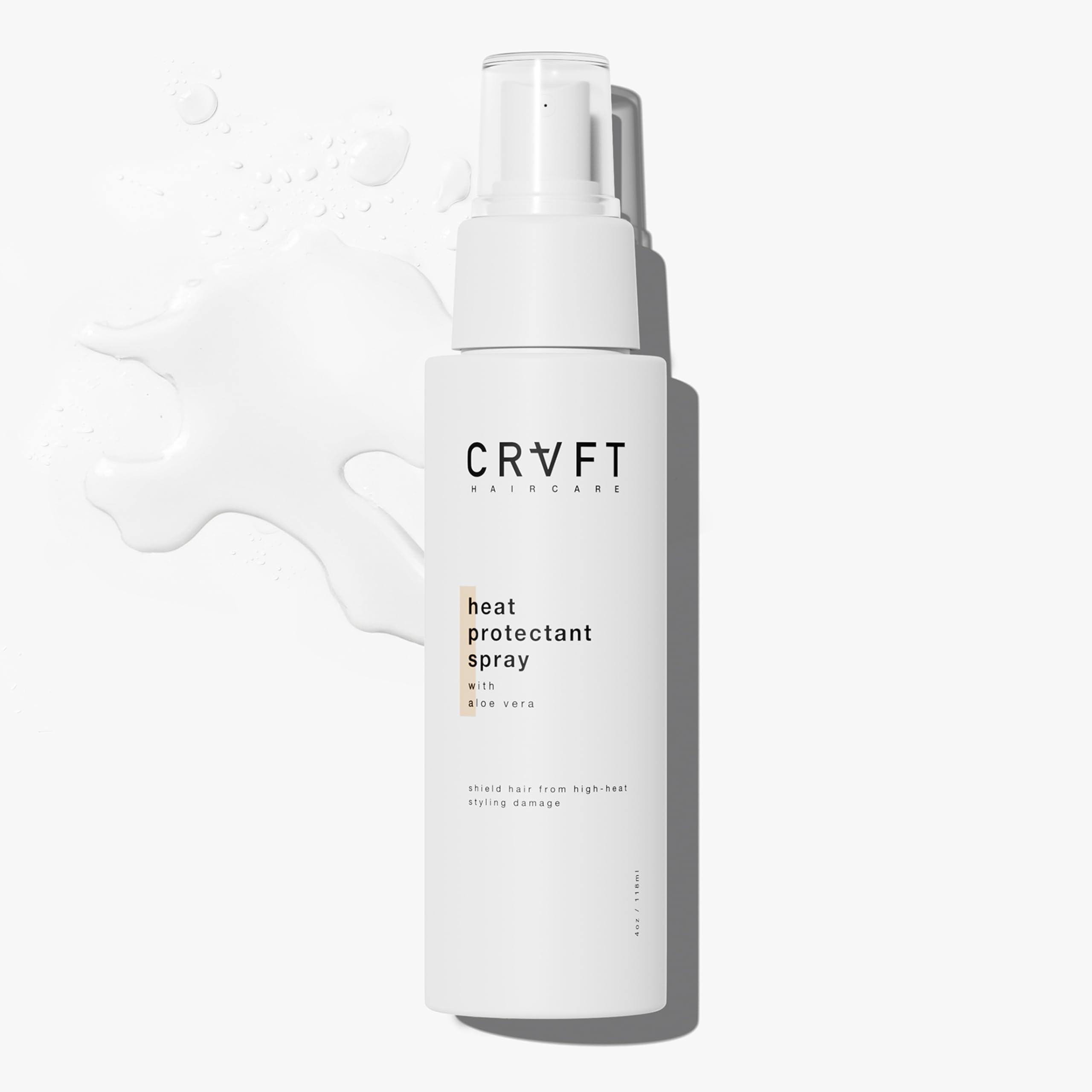 Photo 1 of CRVFT Hair Heat Protectant Spray 4oz – Lightweight, Thermal Hair Protection Spray for Blow Drying, Flat Iron & Curling Iron – Prevents Damage/Breakage