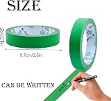 Udewo 3 Rolls Green Low Tack Masking Tape 24mm x 20m Painters Tape for view 3