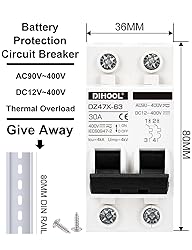 30 Amp 12V-400V AC DC Miniature Circuit Breakers