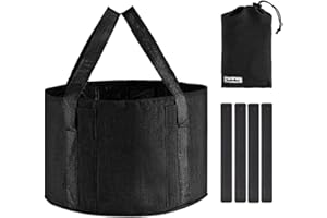 Beinilai 20L Collapsible Bucket Foot Bath Basin, Portable Foot Soak Tub with Handle, Foot Tub for Soaking Feet, Multi Functions for Travel Foot Spa, Camping washing, Storage Bucket, Black