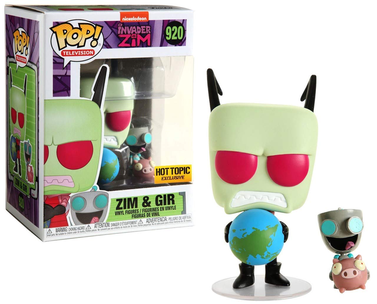 Funko POP! Television: Invader Zim - Zim & Gir #920 - Exclusive