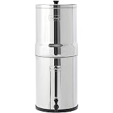 Big Berkey 2.25 Gal Gravity Water Filter System with BB9-2 Filters | Includes 2 Black Berkey Elements, Easy-to-Assemble Stainless Steel Countertop Water Filtration System for Everyday Use