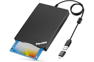 Floppy Disk Reader 3.5 inch External USB A&C Floppy Disc Drive 3 1/2 Floppy Disk Drive/Converter/Player/Reader/Transfer for L
