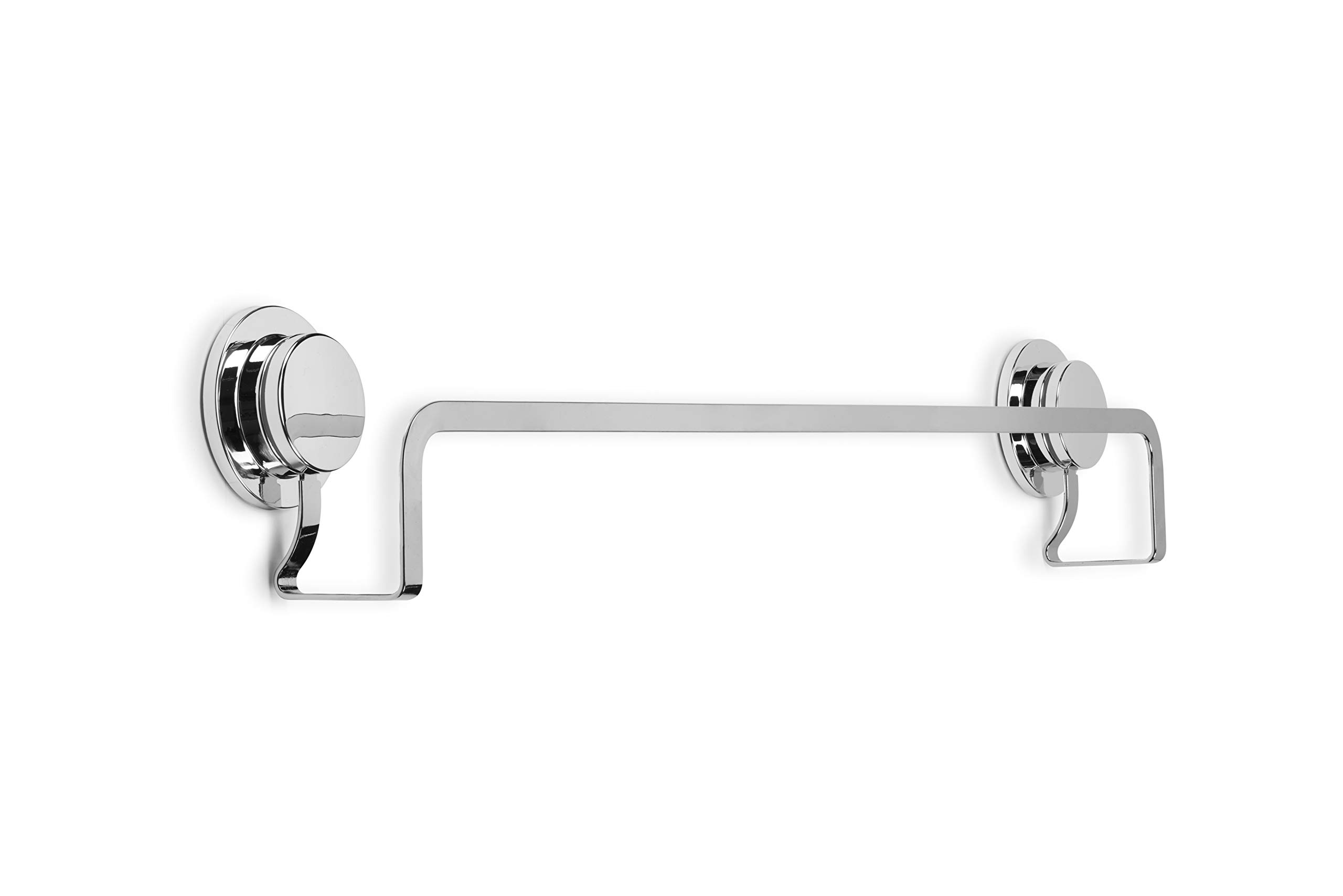 Croydex QM292941 Stick N Lock 2 Adhesive Towel Rail, 5 Year Rust Free Guarantee, Chrome