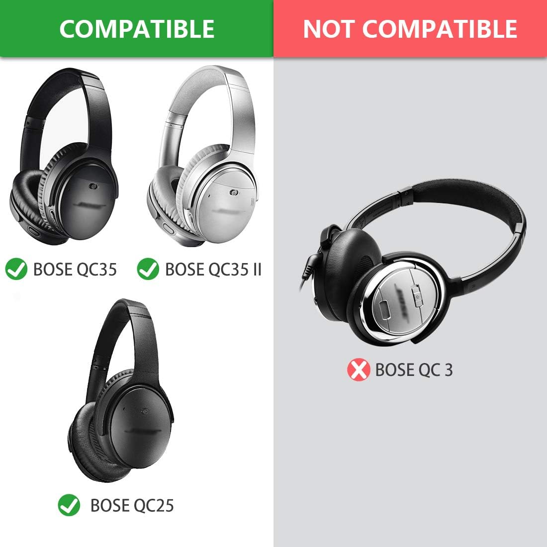 GEEKRIA Audio Cable with Mic Compatible with Bose QuietComfort Ultra II/SE/45/35 II Headphones - Image 5